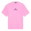 Maglietta a girocollo con logo dello sponsor, rosa/rosso 612965TJVD95764