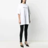 Maglietta a girocollo con stampa SS21, bianca 641655TIV549040