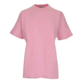 Maglietta a maniche corte ampia con stampa del logo alfabetico “Pink” 612965TIVG55700 Maglietta a maniche corte ampia con stampa del logo alfabetico “Pink” 612965TIVG55700