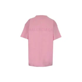 Maglietta a maniche corte ampia con stampa del logo alfabetico “Pink” 612965TIVG55700 Maglietta a maniche corte ampia con stampa del logo alfabetico “Pink” 612965TIVG55700