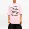 Maglietta a maniche corte con collo rotondo, rosa 641532TJVI31401
