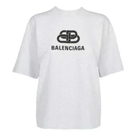 Maglietta a maniche corte con logo, grigia 583098TFV652569 Maglietta a maniche corte con logo, grigia 583098TFV652569