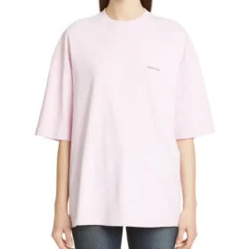 Maglietta a maniche corte con logo piccolo “Basic Alphabet” rosa 571205TEV182014 Maglietta a maniche corte con logo piccolo “Basic Alphabet” rosa 571205TEV182014