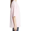 Maglietta a maniche corte con logo piccolo “Basic Alphabet” rosa 571205TEV182014