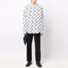 Maglietta a maniche corte con logo scarabocchiato, vestibilità ampia “White” 662983TLLJ49040
