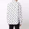 Maglietta a maniche corte con logo scarabocchiato, vestibilità ampia “White” 662983TLLJ49040