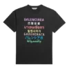 Maglietta a maniche corte con logo stampato “Nero” 612965TJVI32771