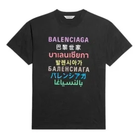 Maglietta a maniche corte con logo stampato “Nero” 612965TJVI32771 Maglietta a maniche corte con logo stampato “Nero” 612965TJVI32771