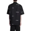 Maglietta a maniche corte con logo su tutta la superficie “Black White” 681702TOL651070
