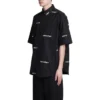 Maglietta a maniche corte con logo su tutta la superficie “Black White” 681702TOL651070