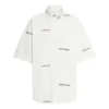 Maglietta a maniche corte con logo su tutta la superficie “White Black” 681702TOL659040