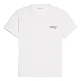 Maglietta a maniche corte con stampa del logo alfabetico “White” 612964TIV529040 Maglietta a maniche corte con stampa del logo alfabetico “White” 612964TIV529040