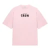 Maglietta a maniche corte con stampa del logo Crew, rosa/rosso 620941TIVG91900