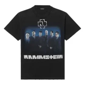 Maglietta a maniche corte Crossover della band tedesca Rammstein, nera 670943TLV511000 Maglietta a maniche corte Crossover della band tedesca Rammstein, nera 670943TLV511000