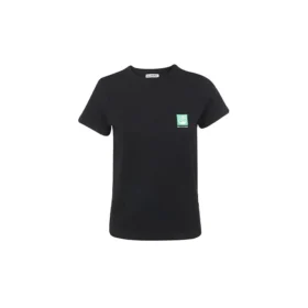 Maglietta a maniche corte in cotone ecologico, nera 578133THV631000 Maglietta a maniche corte in cotone ecologico, nera 578133THV631000
