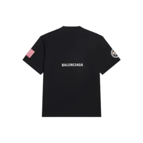 Maglietta a maniche corte retrò spaziale Balenciaga x NASA “Black” 651795TKVD71070 Maglietta a maniche corte retrò spaziale Balenciaga x NASA “Black” 651795TKVD71070