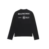 Maglietta a maniche lunghe Balenciaga x WFP, vestibilità media “Black” 612967THV841000