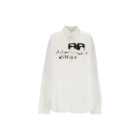 Maglietta a maniche lunghe BB disegnata a mano, oversize “White” 725722TYB189000