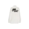 Maglietta a maniche lunghe BB disegnata a mano, oversize “White” 725722TYB189000