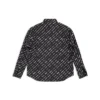 Maglietta a maniche lunghe con logo su tutta la superficie “Black” 662983TNLL11070