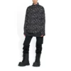 Maglietta a maniche lunghe con logo su tutta la superficie “Black” 662983TNLL11070