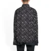 Maglietta a maniche lunghe con logo su tutta la superficie “Black” 662983TNLL11070