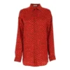 Maglietta a maniche lunghe con stampa del logo, rossa 623037TJLI16167