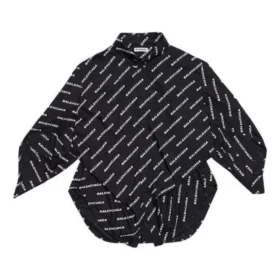 Maglietta a maniche lunghe con stampa logo “Black” 671663TLLJ11070