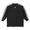 Maglietta a maniche lunghe oversize Balenciaga x adidas “Nera” 728789TNVA68482