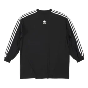 Maglietta a maniche lunghe oversize Balenciaga x adidas “Nera” 728789TNVA68482