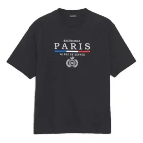 Maglietta con logo Paris Regular e bandiera di Parigi, collezione SS20, 594579TGV481000