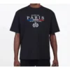 Maglietta con logo Paris Regular e bandiera di Parigi, collezione SS20, 594579TGV481000