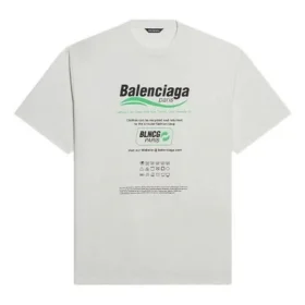 Maglietta con logo squadrato FW21, lavaggio a secco 651795TKVF89085