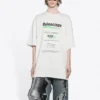 Maglietta con logo squadrato FW21, lavaggio a secco 651795TKVF89085