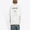 Maglietta con logo squadrato FW21, lavaggio a secco 651795TKVF89085