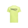 Maglietta con logo stampato, girocollo, gialla 612964TJVF77110