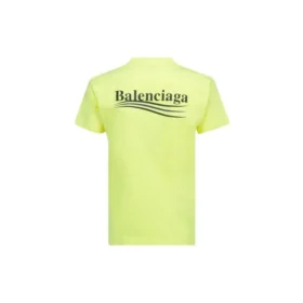 Maglietta con logo stampato, girocollo, gialla 612964TJVF77110