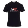 Maglietta con logo stampato, girocollo, nera 612964TIVD51000