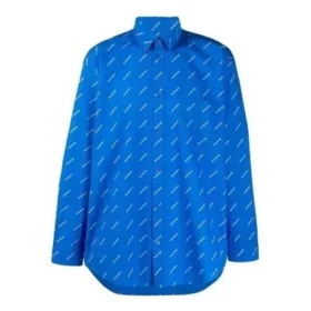 Maglietta con logo su tutta la superficie “Blue White” 534333TBL967560