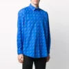 Maglietta con logo su tutta la superficie “Blue White” 534333TBL967560