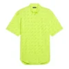 Maglietta con logo su tutta la superficie “Giallo neon” 534332TILX67110