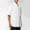 Maglietta con logo su tutta la superficie “White Black” 534332TBL969040