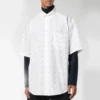 Maglietta con logo su tutta la superficie “White Black” 534332TBL969040