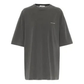 Maglietta con stampa, girocollo, logo piccolo, maniche corte, grigia 556104TYK281055 Maglietta con stampa, girocollo, logo piccolo, maniche corte, grigia 556104TYK281055