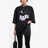 Maglietta con stampa Love Bear SS21, nera 641532TJVI11000