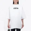 Maglietta da uomo Balenciaga a maniche corte con stampa, bianca 620941TIV749040