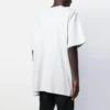 Maglietta da uomo Balenciaga con logo stampato, collo rotondo e maniche corte, bianca 583214TFV652569