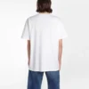 Maglietta da uomo Balenciaga con stampa del logo, collo rotondo e maniche corte, bianca 556150TYK239000