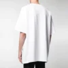 Maglietta da uomo Balenciaga con stampa del logo, maniche corte, bianca 583214TFV639783