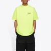 Maglietta da uomo Balenciaga con stampa del logo, maniche corte, giallo 641675TJVF77110